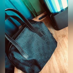 Authentic Gucci Balthus Monogram Cloth Handbag